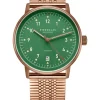 STERNGLAS Herrenuhren | Damenuhren-LUMATIK Edition Bronze grün Band SuperSlim S02-LMR19-ME10