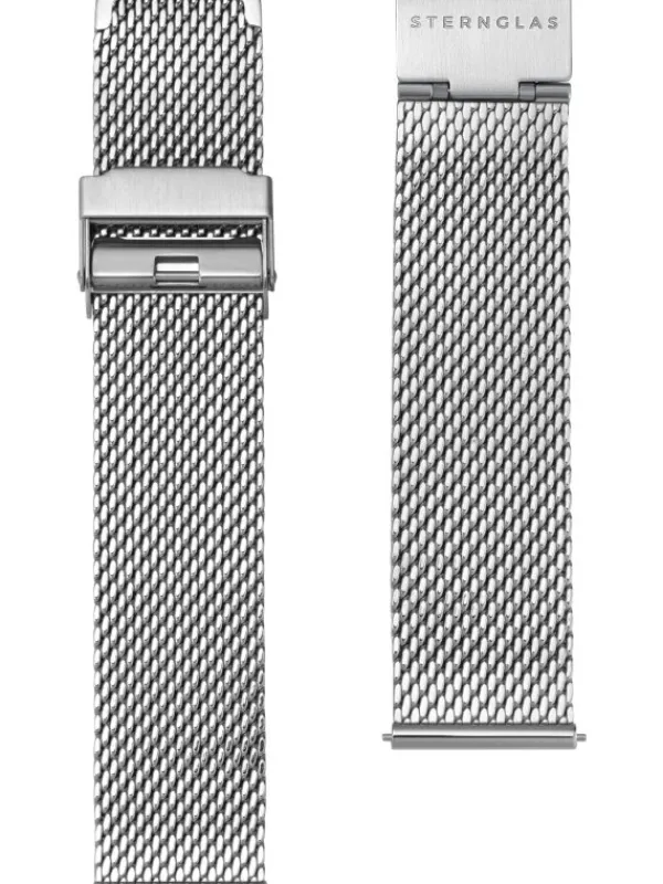 STERNGLAS Uhrenarmbänder | Zubehör-Milanaise, silber S03-MI-silber