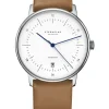 STERNGLAS Herrenuhren | Damenuhren-NAOS Automatik weiß Leder S02-NA01-PR01