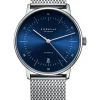 STERNGLAS Herrenuhren | Damenuhren-NAOS Automatik Milanaise Blau S02-NA06-MI04