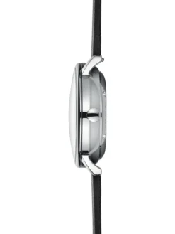 STERNGLAS Herrenuhren | Damenuhren-NAOS Automatik weiß Leder schwarz S02-NA01-PR07