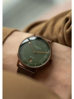 STERNGLAS Herrenuhren | Damenuhren-NAOS AUTOMATIK Edition Bronze Milanaise S02-NAR19-MI11
