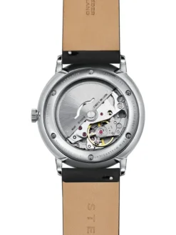 STERNGLAS Herrenuhren | Damenuhren-NAOS Automatik schwarz Leder S02-NA03-PR07