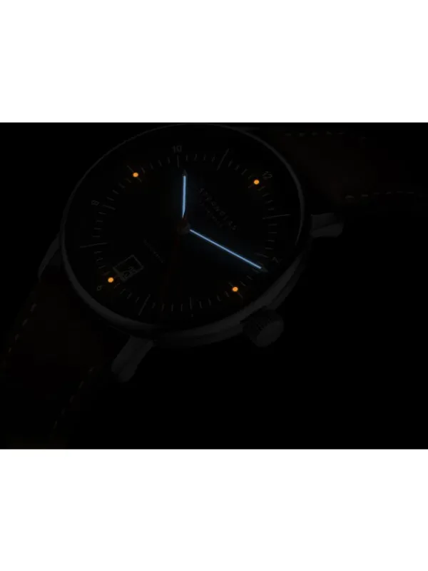 STERNGLAS Herrenuhren | Damenuhren-NAOS PRO Automatik anthrazit Band Bridle dunkelbraun S02-NP11-BR03