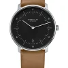 STERNGLAS Herrenuhren | Damenuhren-NAOS schwarz hellbraun Leder S01-NA03-PR01