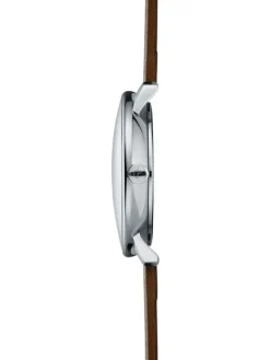 STERNGLAS Herrenuhren | Damenuhren-NAOS türkis silber Premium Leder dunkelbraun S01-NA37-PR04