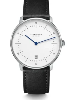 STERNGLAS Herrenuhren | Damenuhren-Naos weiß silber Modena Band S01-NA01-MO01