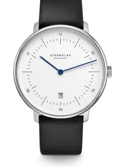 STERNGLAS Herrenuhren-NAOS XL 42 mm Leder schwarz S01-NX01-PR07
