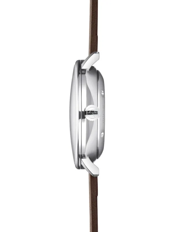 STERNGLAS Herrenuhren-NAOS XL Automatik weiß Premium dunkelbraun S02-NX01-PR04