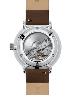 STERNGLAS Herrenuhren-NAOS XL Automatik weiß Premium dunkelbraun S02-NX01-PR04