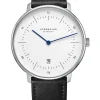 STERNGLAS Herrenuhren-NAOS XL 42mm weiß Modena schw. S01-NX01-MO01