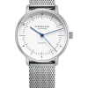 STERNGLAS Damenuhren-NAOS XS Automatik Band Milanaise silber S02-ND01-MI01