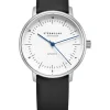 STERNGLAS Damenuhren-NAOS XS Automatik weiß Band Klassik schwarz S02-ND01-KL05