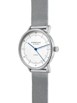 STERNGLAS Damenuhren-NAOS XS Automatik Band Milanaise silber S02-ND01-MI01