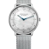 STERNGLAS Damenuhren-NAOS XS Edition Perlmutt weiß Milanaise S01-NDP01-MI01