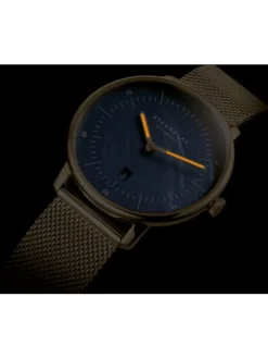 STERNGLAS Damenuhren-NAOS XS Edition Perlmutt dunkelblau Milanaise S01-NDP07-MI07