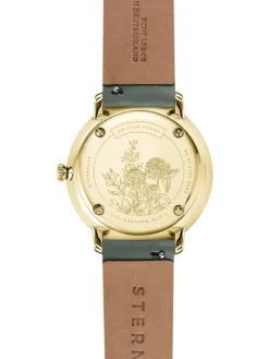 STERNGLAS Damenuhren-NAOS XS Edition Flora salbei goldf. S01-NDF18-KL09