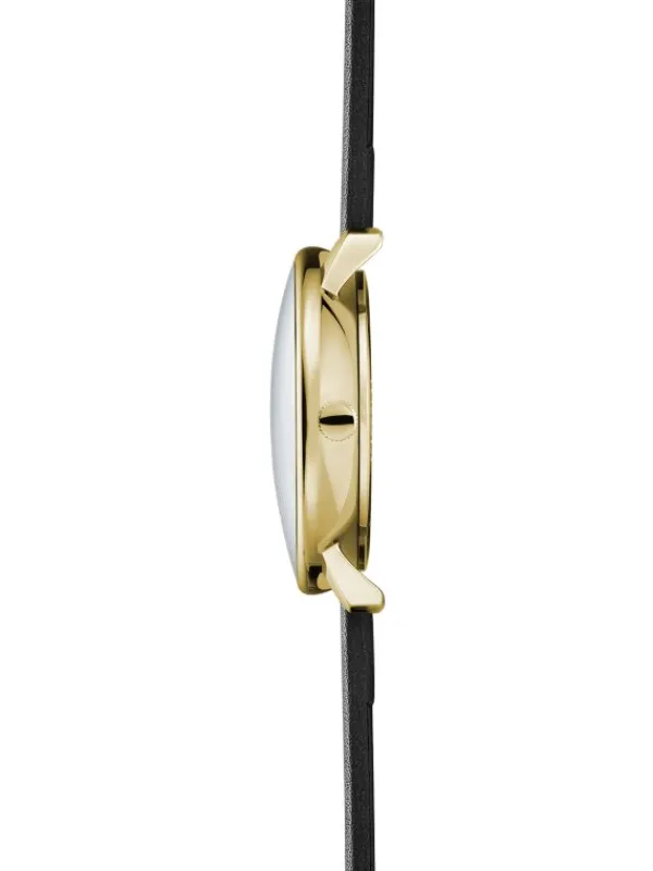 STERNGLAS Damenuhren-NAOS XS goldf. schw. Leder S01-ND02-KL08