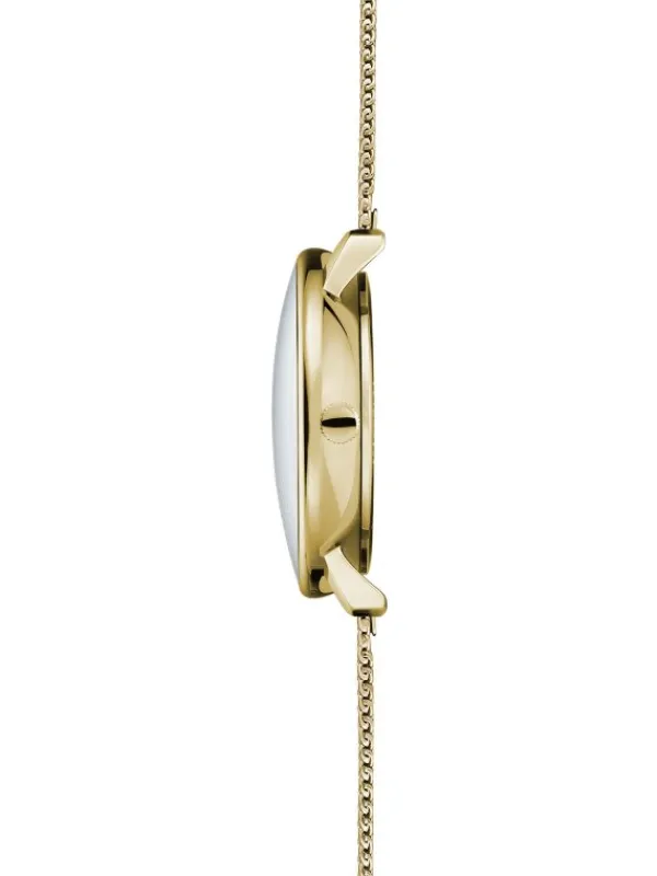 STERNGLAS Damenuhren-NAOS XS weiß Milanaise goldf. S01-ND02-MI07