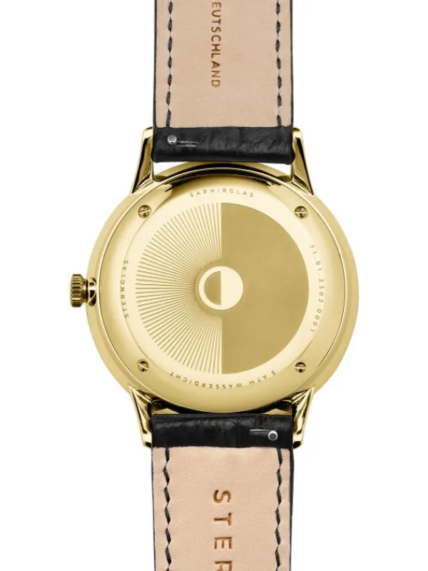 STERNGLAS Herrenuhren-SEDIUS schwarz gold / Heritage schwarz S01-SD04-HE03