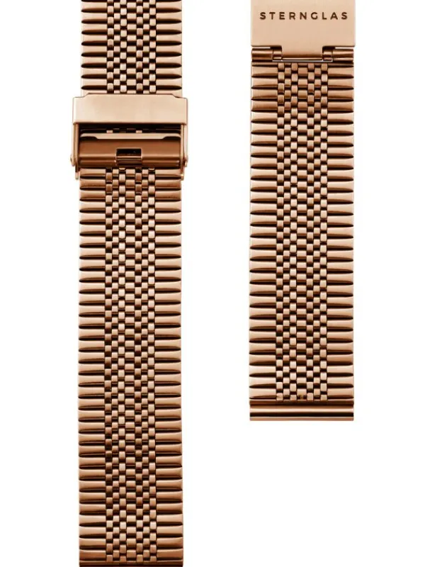 STERNGLAS Uhrenarmbänder-Super Slim 20 bronze S03-ME10