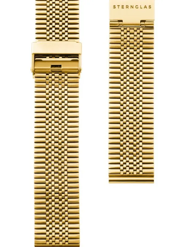 STERNGLAS Uhrenarmbänder-Super Slim 20 goldf. S03-ME09