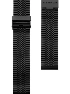 STERNGLAS Uhrenarmbänder-Super Slim 20 schwarz S03-ME11