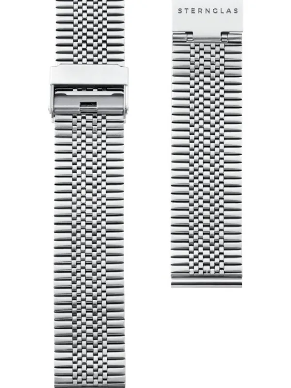 STERNGLAS Uhrenarmbänder | Zubehör-Super Slim 20 silber S03-ME08