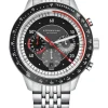 STERNGLAS Herrenuhren-TACHYMETER 2.0 schwarz Metallarmband S01-TM03-ME14