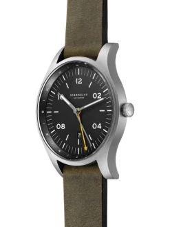 STERNGLAS Herrenuhren-TAIGA GMT Leder Vintage S01-TA11-VI18