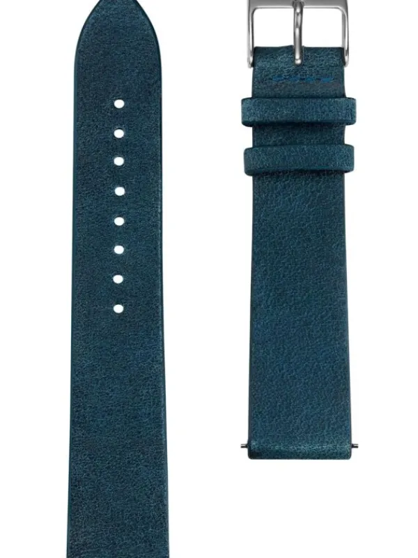 STERNGLAS Zubehör-Vintage, L, 20 mm, nachtblau, silber poliert S03-VI13