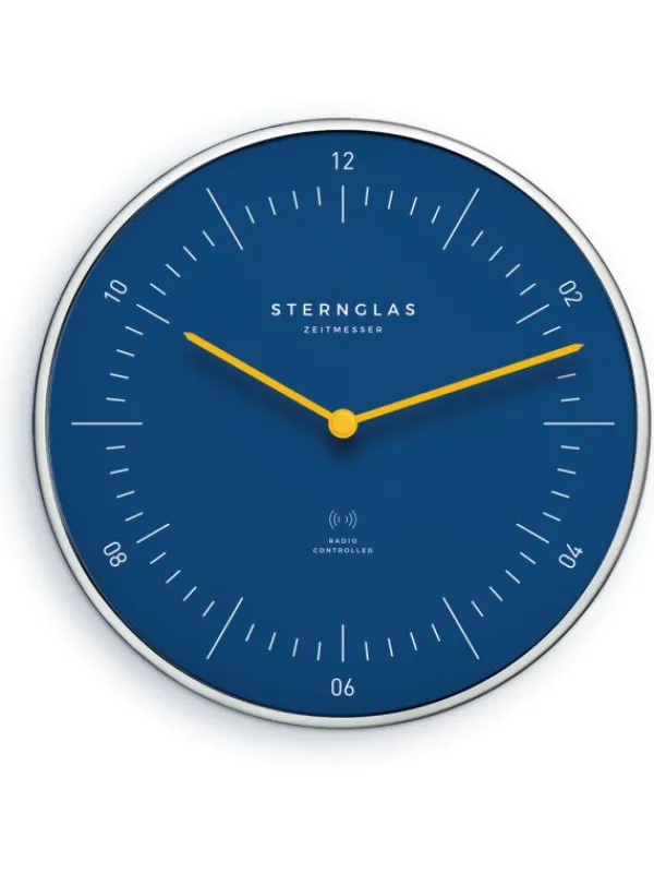 STERNGLAS Wecker + Co. | Wanduhren-Wanduhr NAOS 30cm blau FUNK S14-010