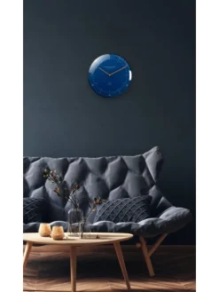 STERNGLAS Wecker + Co. | Wanduhren-Wanduhr NAOS 30cm blau FUNK S14-010