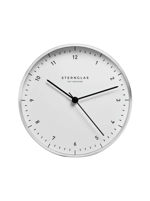 STERNGLAS Wecker + Co. | Wanduhren-Wanduhr ZIRKEL weiß S14-001