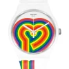 SWATCH Damenuhren-BEATING LOVE SUOW171