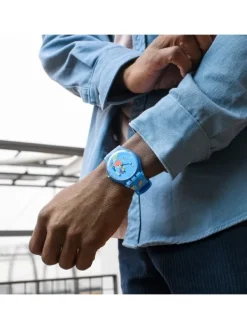 SWATCH Herrenuhren | Damenuhren-BLUE SKY, BY VASSILY KANDINSKY SUOZ342