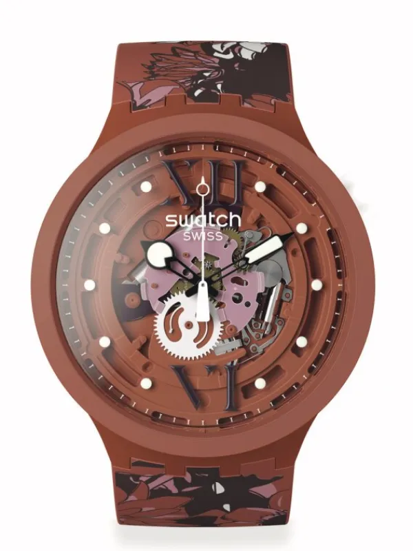 SWATCH Herrenuhren | Damenuhren-CAMOFLOWER COTTON SB05C100