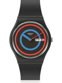 SWATCH Herrenuhren | Damenuhren-CIRCLING BLACK SO28B706