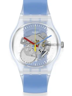 SWATCH Herrenuhren | Damenuhren-CLEARLY BLUE STRIPED SUOK156