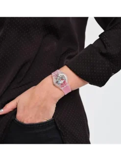 SWATCH Herrenuhren | Damenuhren-CLEARLY RED STRIPED GE292
