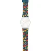 SWATCH Uhrenarmbänder-Ersatzband f. ASO28N704 - ESSENCE OF FLOWER / SILICONE S ASO28N704