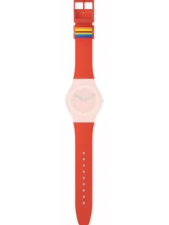 SWATCH Uhrenarmbänder-Ersatzband f. ASO29R705 - PROUDLY RED / SILICONE STRAP ASO29R705