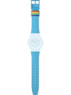 SWATCH Uhrenarmbänder-Ersatzband f. ASO29S702 - PROUDLY BLUE / SILICONE STRAP ASO29S702
