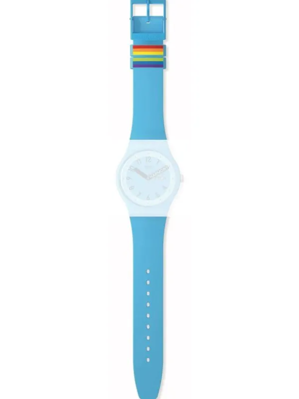 SWATCH Uhrenarmbänder-Ersatzband f. ASO29S702 - PROUDLY BLUE / SILICONE STRAP ASO29S702