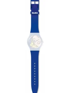 SWATCH Uhrenarmbänder-Ersatzband f. ASUOZ352 - GIRL BY ROY LICHTENSTEIN / SIL ASUOZ352