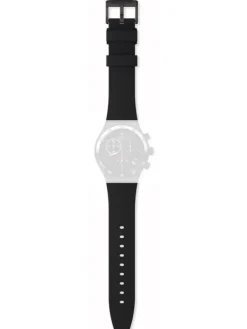 SWATCH Uhrenarmbänder-Ersatzband f. AYVB413 - MAGENTA AT NIGHT / RUBBER STRA AYVB413