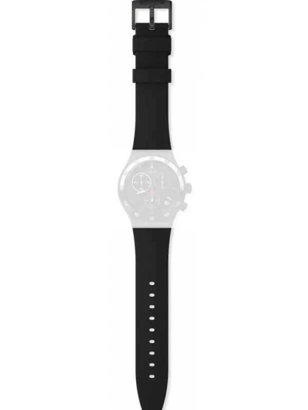 SWATCH Uhrenarmbänder-Ersatzband f. AYVB413 - MAGENTA AT NIGHT / RUBBER STRA AYVB413