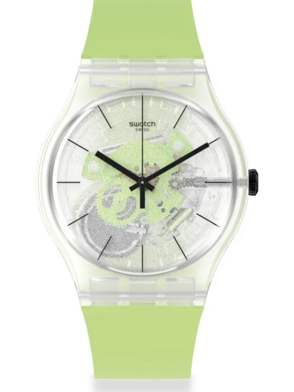 SWATCH Damenuhren-GREEN DAZE SO29K106
