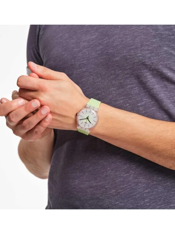 SWATCH Damenuhren-GREEN DAZE SO29K106
