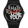 SWATCH Damenuhren-HATE 2 LOVE SUOB185